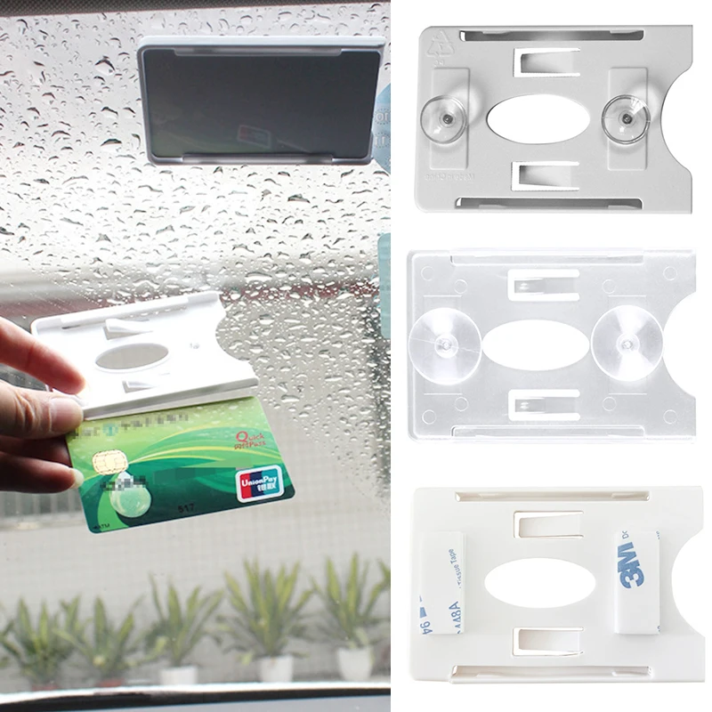 

Car Card Holder IC Card Clip Cover Parking Ticket Sleeve for Windshield Glass Tag ID Card Holder Card Sleeve Car Organization