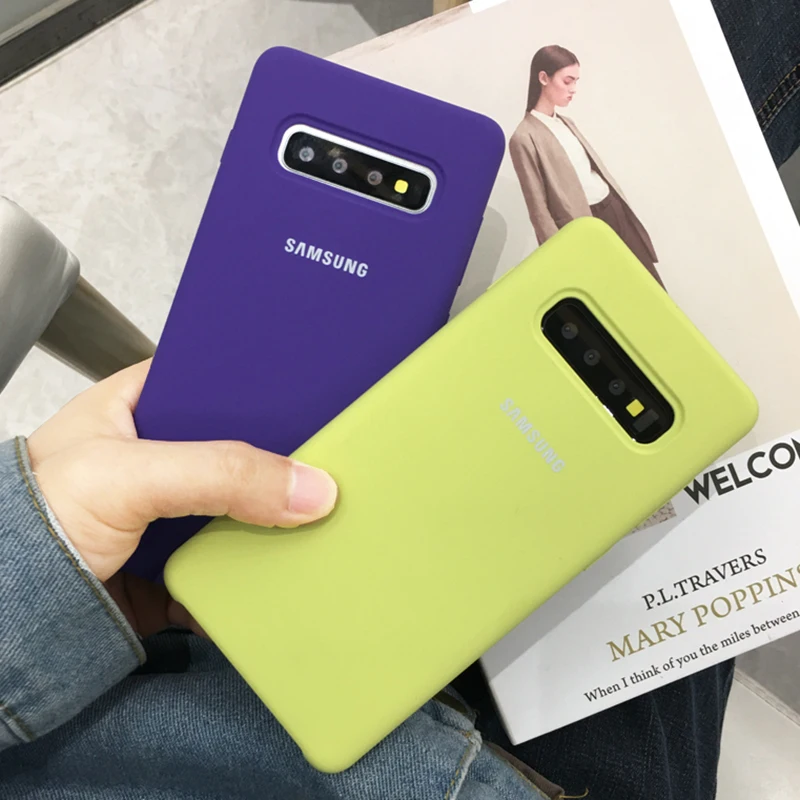 

Samsung S10 Case Original Liquid Silicone Soft Protection Back Cover Samsung Galaxy S10 All-inclusive Liquid Silicone Shell