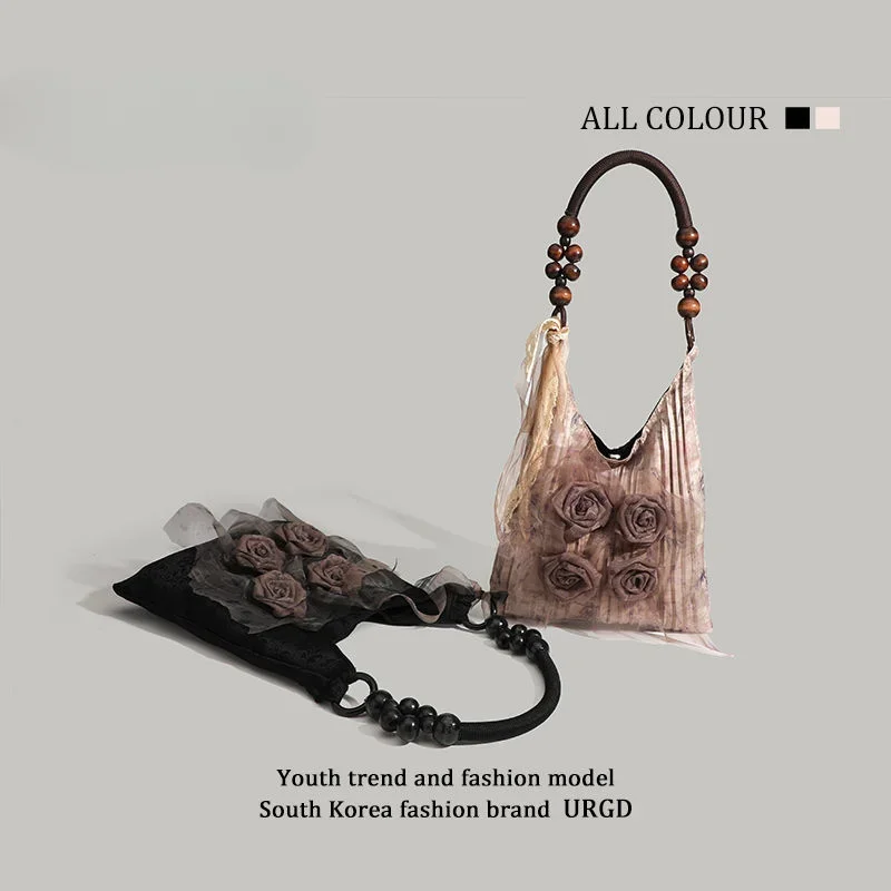 Большая вместительная сумка-тоут премиум-класса на одно плечо винтажная нишевая