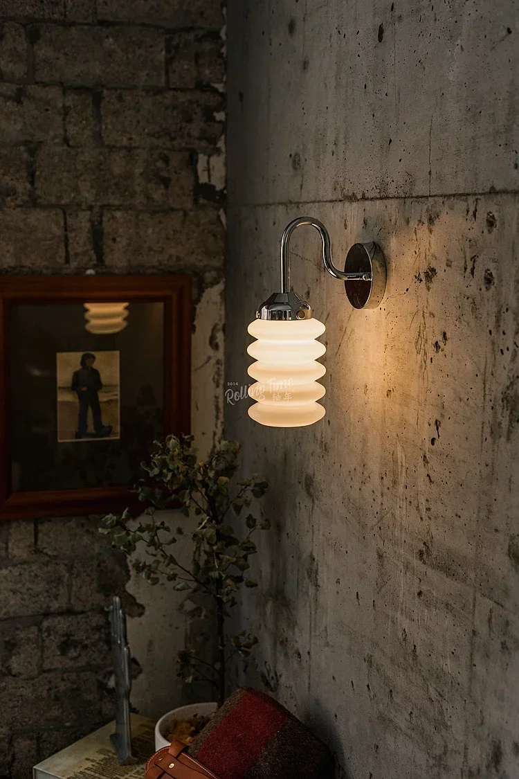 Винтажный настенный светильник из латуни в японском индустриальном стиле