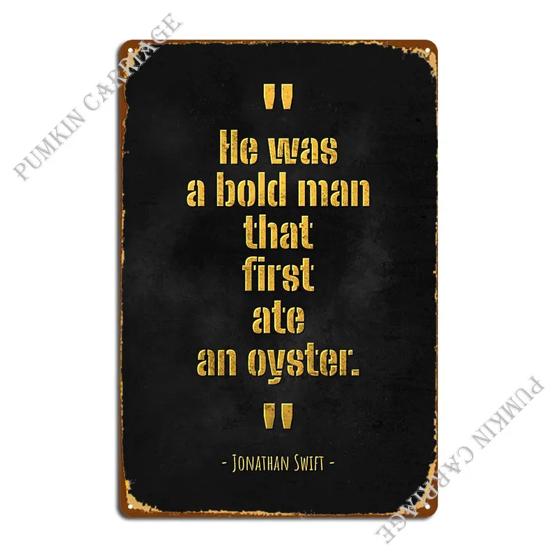 

Jonathan Swift Bram Stoker Metal Plaque Poster Wall Decor Wall Cave Bar Poster Tin Sign Poster