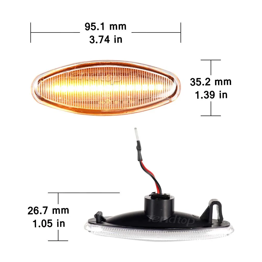 Для 1999-2007 Jaguar S-Type 1996-2005 XK 8/XKR 2003-2006 XJ X350 желтая стандартная передняя динамическая