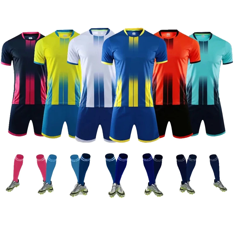 

Survetement Football 2023Men's Kids Soccer Jerseys Set Football Kit Men child Futbol Training Uniforms DIY Team Sports Clothes