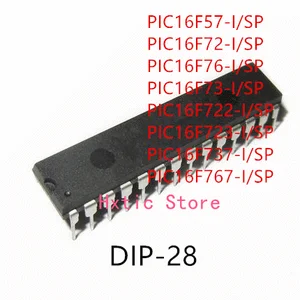 10PCS PIC16F57-I/SP PIC16F72-I/SP PIC16F76-I/SP PIC16F73-I/SP PIC16F722-I/SP PIC16F723-I/SP PIC16F737-I/SP PIC16F767-I/SP DIP-28
