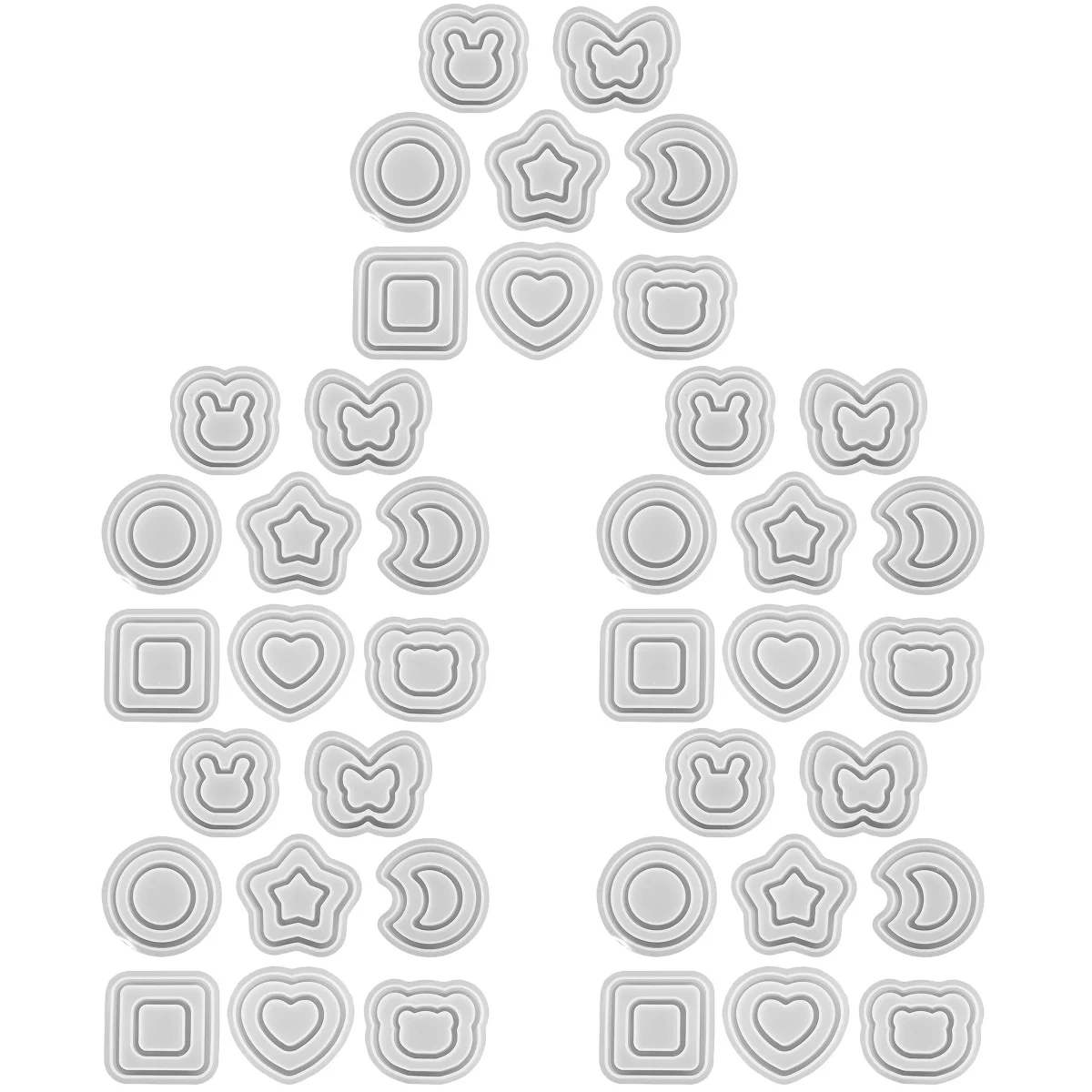 

40 шт., силиконовые формы для ключей