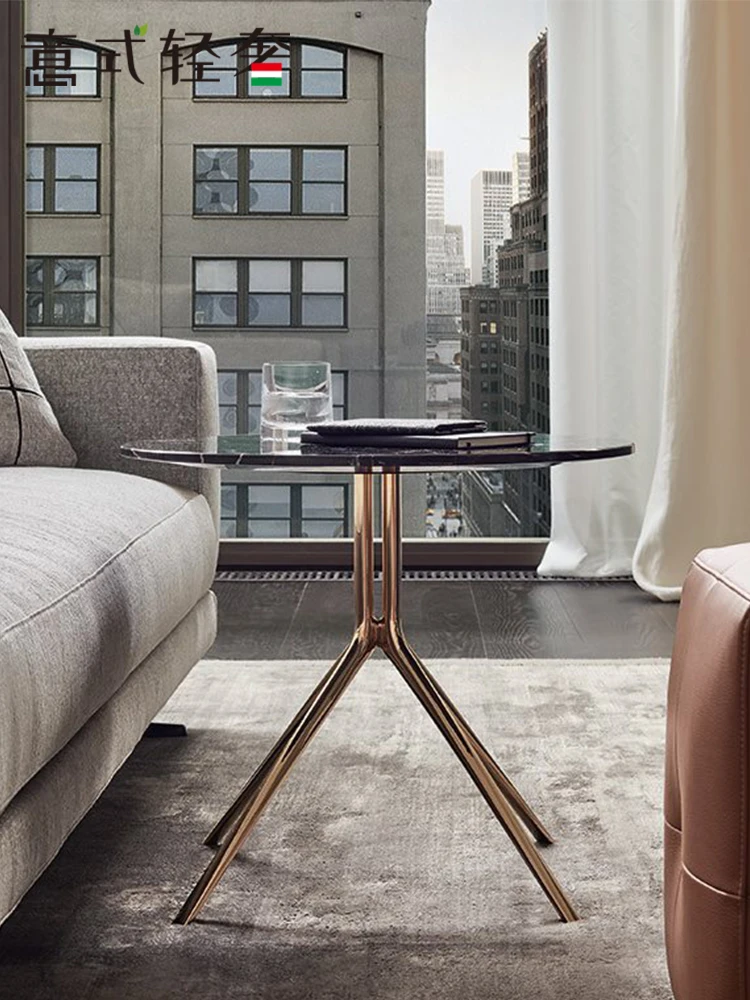 

Итальянский минималистичный зеркальный угловой столик высокой четкости, роскошный бразильский каменный диван для гостиной