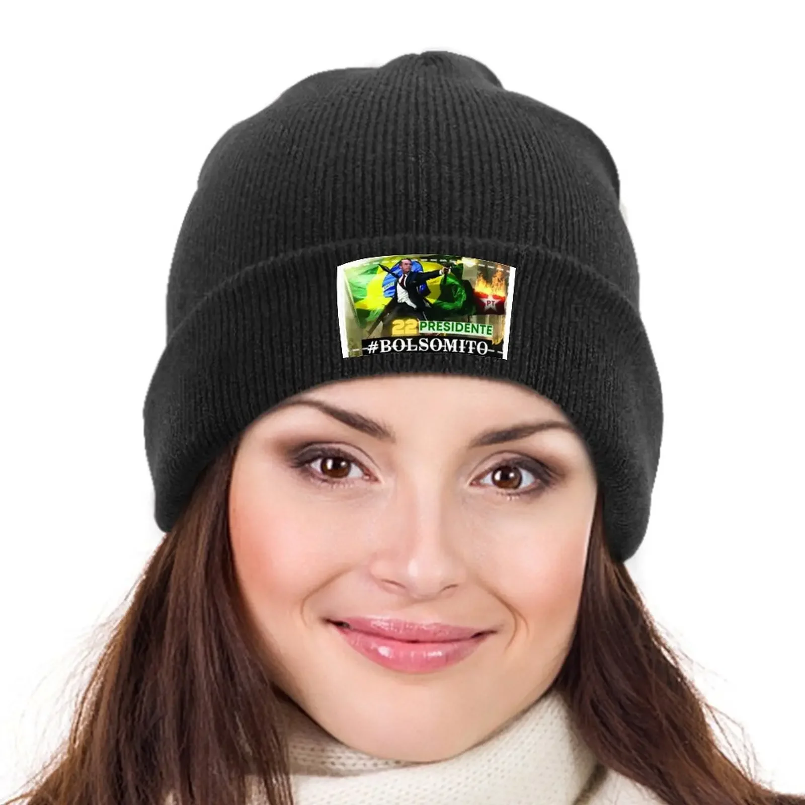 Camiseta Bolsonaro 2022 бразильская зимняя вязаная кепка Rave Snap Back Hat в стиле хип-хоп мужская