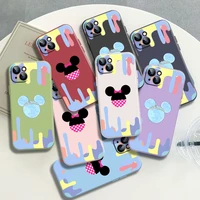 trendy mickey mouse phone case for iphone 7 plus 7 7p 8 plus 11 12 13 max pro mini 6 6s x xr xs se 2020 n3dl pvc funda