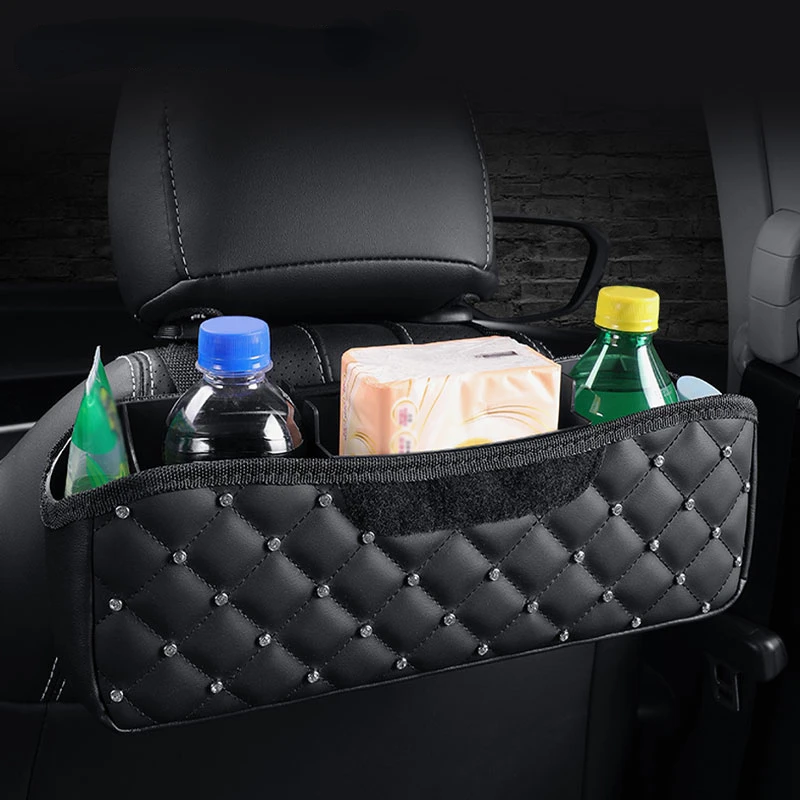 Car Trash Can Car Seat Back Storage Box Car Storage Box Creative Seat Back Hanging Storage Box Auto Supplies