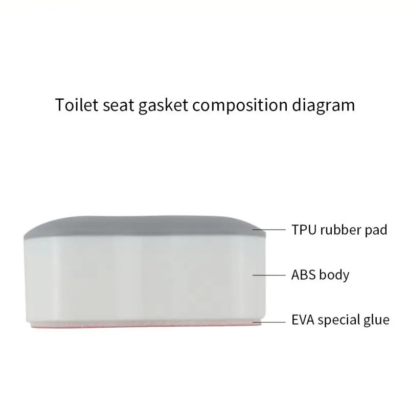 

2/4/6PCS Anti-slip Toilet Lid Cushion /lot Seat Cushioning Pads Self-adhesive Buffering Protective Toilet Cover Gasket