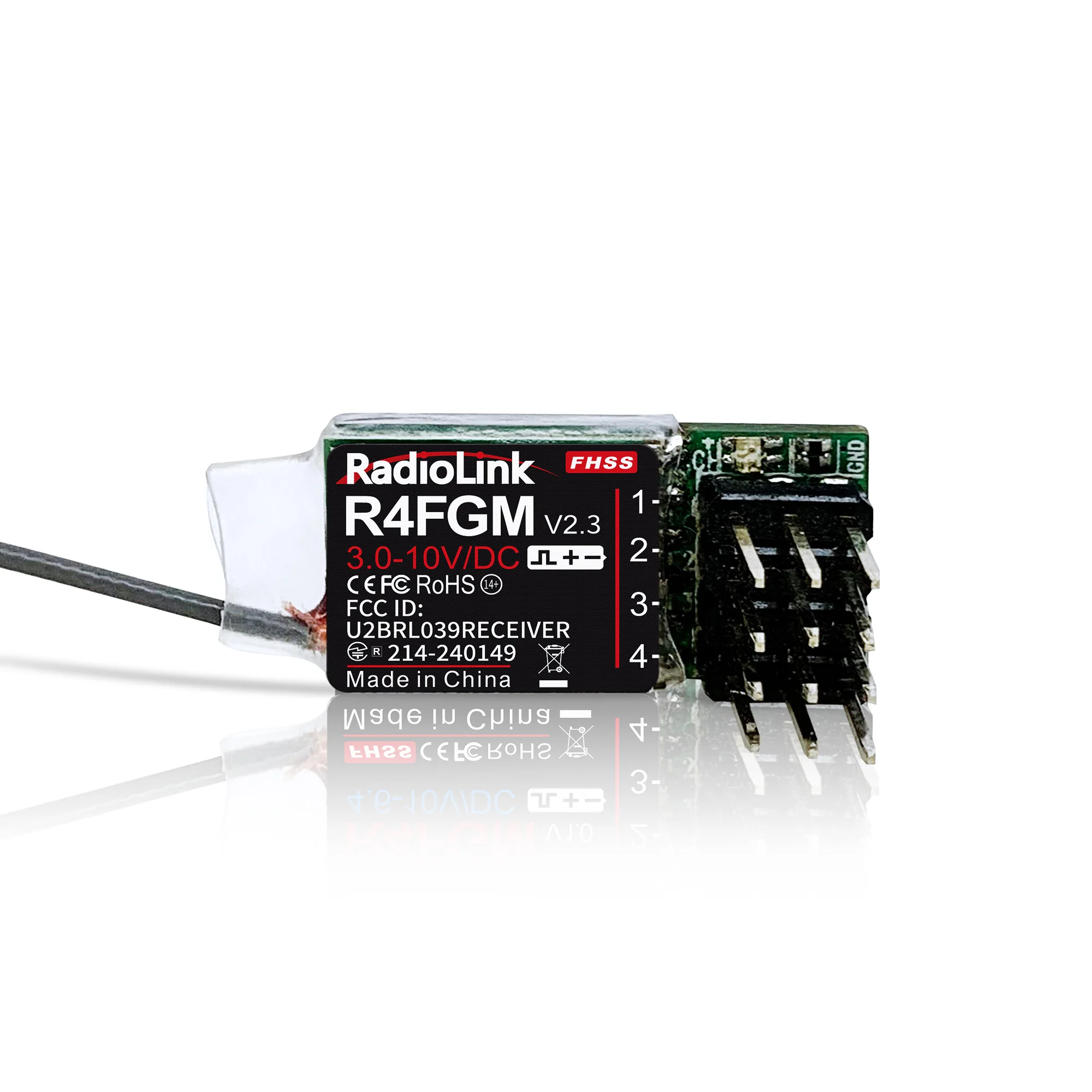 Фото RadioLink RC4GS V3 5-канальный 2,4G передатчик R4FGM R6F R6FG гироскопический приемник радиосистема для радиоуправляемого автомобиля, танка, лодка, модель автомобиля, игрушечные детали №4