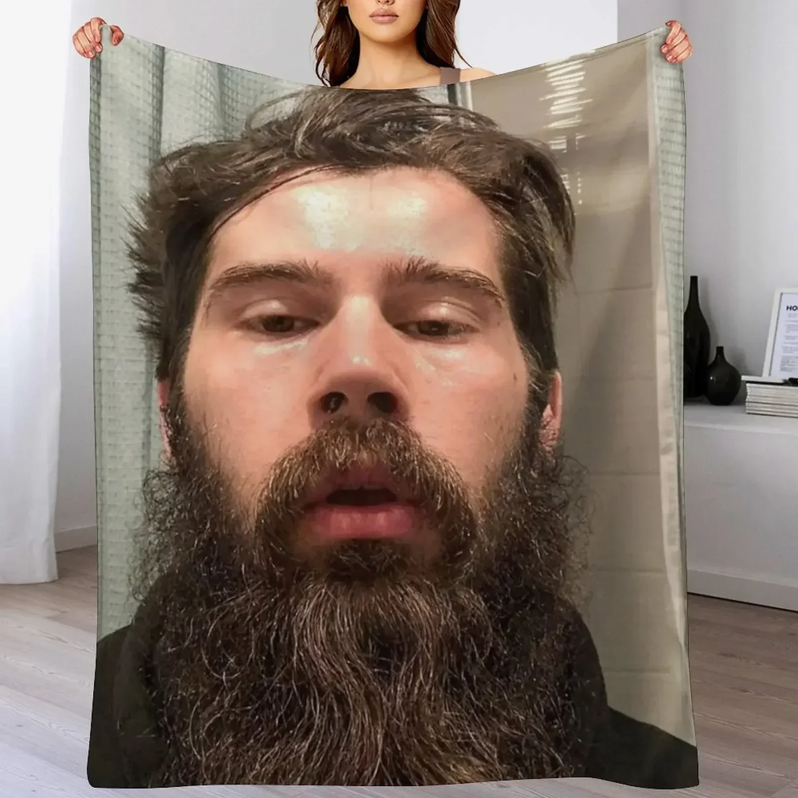 Одеяло Nick The Beard Mullen Свободное роскошное дизайнерское декоративное одеяло Мягкие