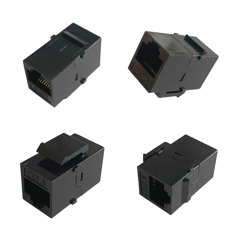 

10Pieces RJ45 Connector CAT6 CAT5E Modules Information Socket Computer Outlet Cable Adapter Ethernet Keystone