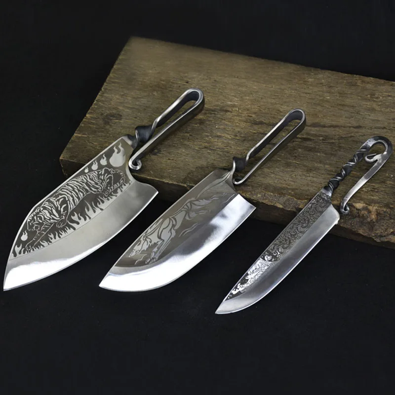 

Кухонные ножи Longquan, острый измельчитель, нарезка мясника, резка шеф-повара, кованый нож ручной работы для барбекю, инструменты для мяса и пти...
