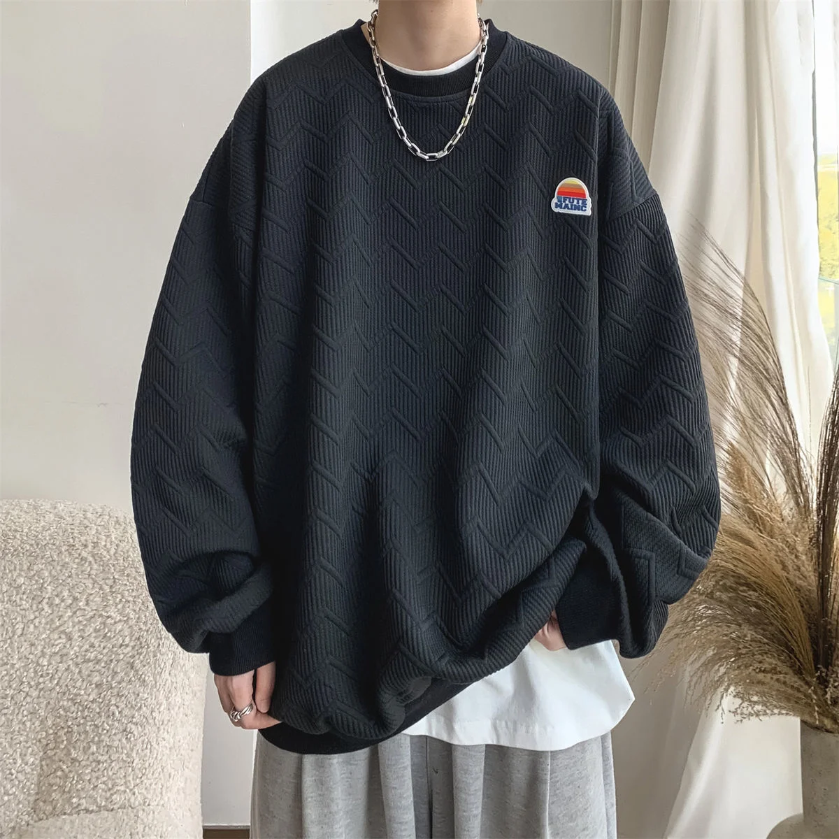 

Privathinker Men's Autumn Sweatshirts Designer Brand Male Loose Fashion Male Pullovers Korean Clothing Harajuku Unisex Hoodies