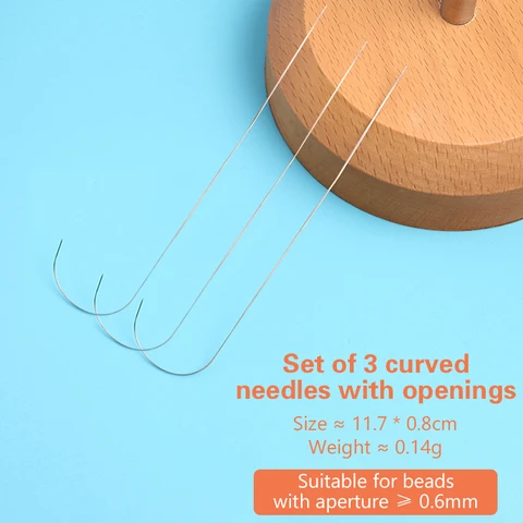 Иглы для бисера из нержавеющей стали 3 шт.