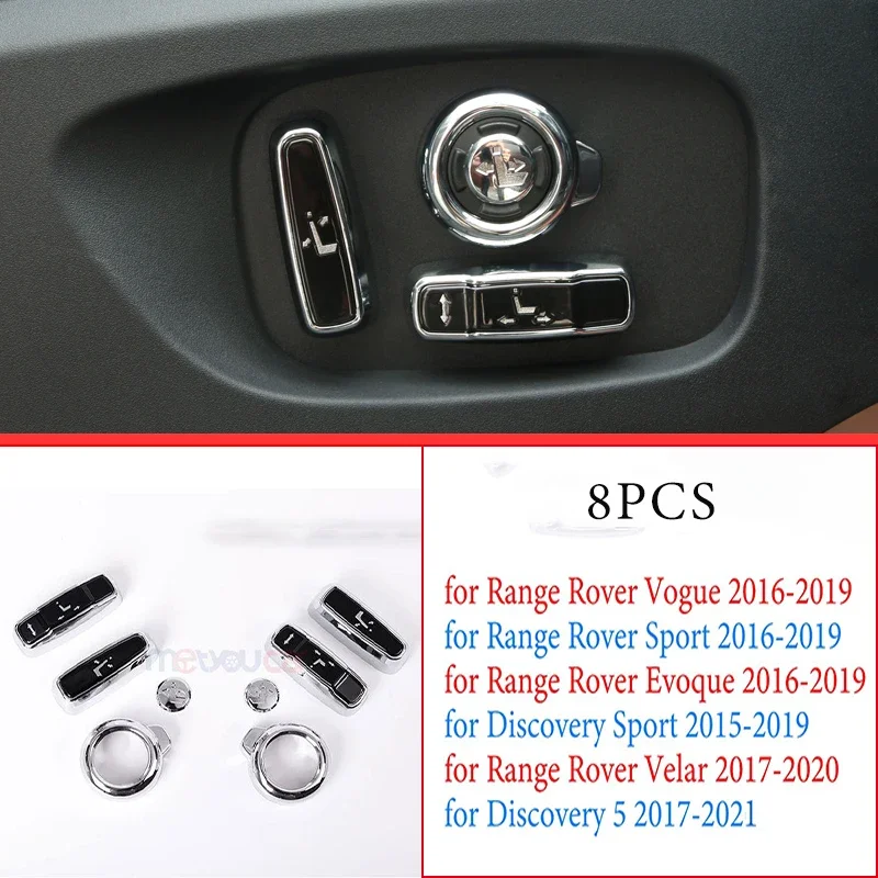 

Для Land Rover Discovery 5, Range Rover Sport Evoque Vogue Discovery Sport, ABS, боковая кнопка регулировки автомобильного сиденья, внутренняя крышка