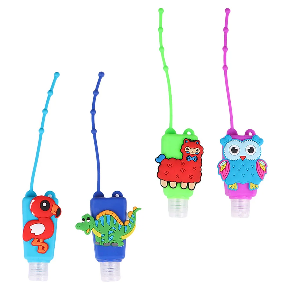 

Silicone Hand Holder Bottle Keychain Cleaner Holders Cartooncase Travel
