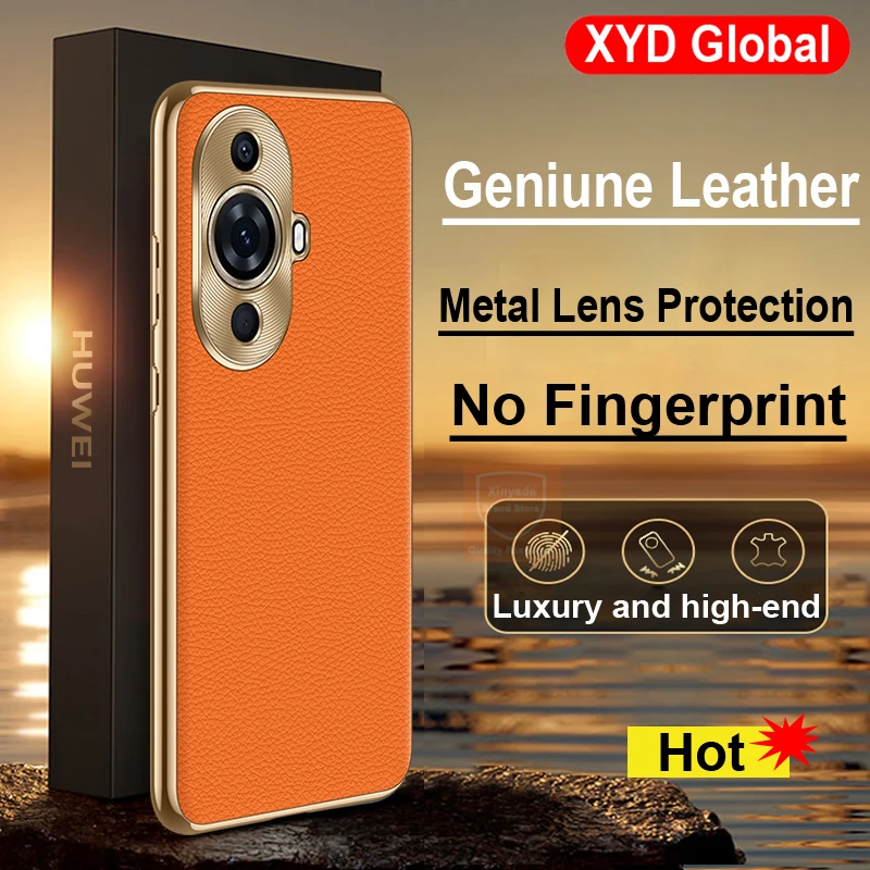 

Чехол из натуральной коровьей кожи для телефона Huawei nova 11 Pro Corium, бампер для Huawei nova 11 Ultra Pro, роскошный чехол