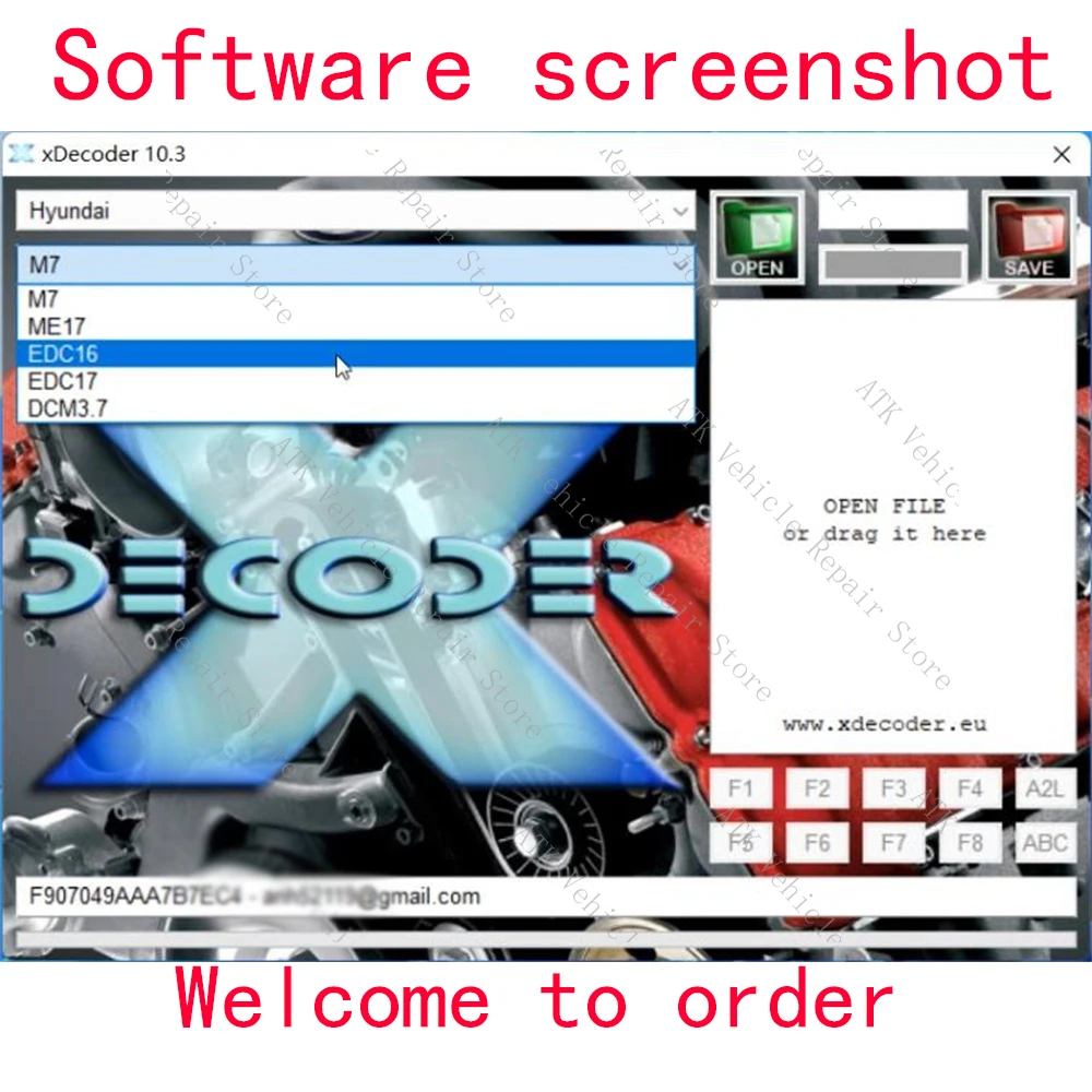 Xdecoder 10 3 с Keygen BOSCH EDC15 EDC16 EDC17 ME7 MED17 DELP DCM3.4 DCM3.5 MD1CS001