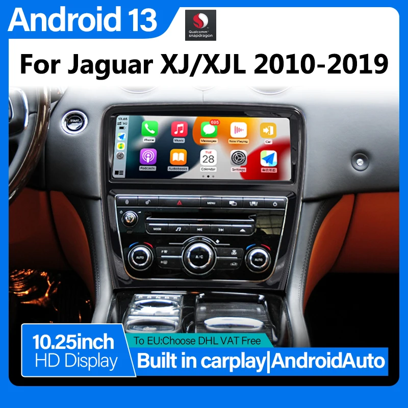Обновление Android Автомобильное радио для Jaguar XJ 2010-2019 2DIN Car Play Беспроводной Carplay