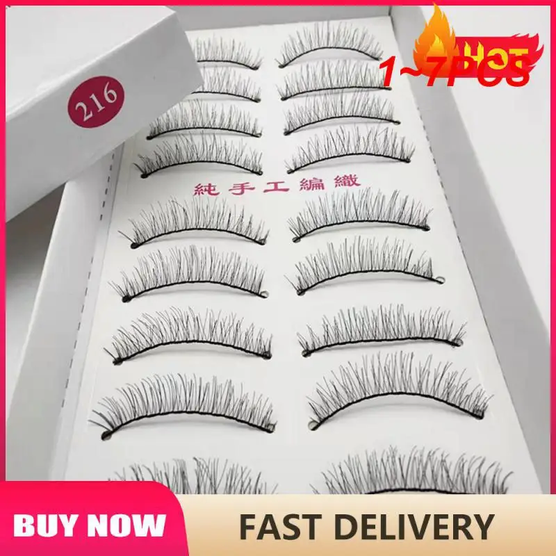 

1~7PCS Independent Eyelashes With Delicate Packaging Stand Alone Sell Well Fluffy Natural False Eyelash Tool Soft Curly False