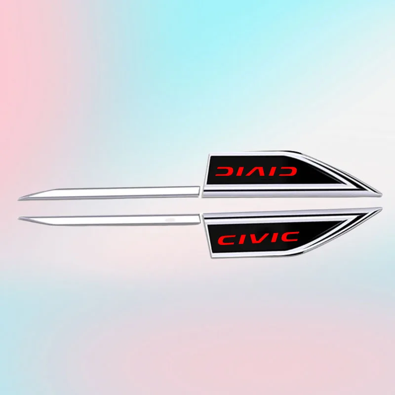 Фото Для Honda Mugen Power TYPE R Civic 10-го, 9-го, 8-го, 7-го поколений (2006-2010) Защитная наклейка на кузов автомобиля, боковой спойлер, эмблема. №4