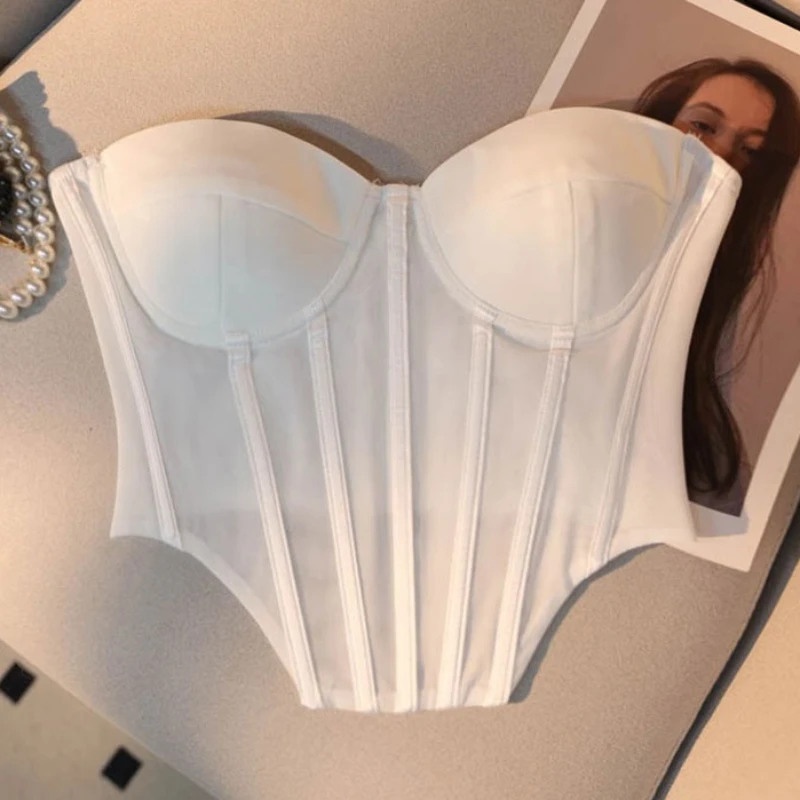 

Женский бюстгальтер с рыбьей талией, нижняя одежда, летний корсет для коррекции фигуры, верхняя одежда, сексуальный бюстгальтер для девушек, топ белого цвета 2023