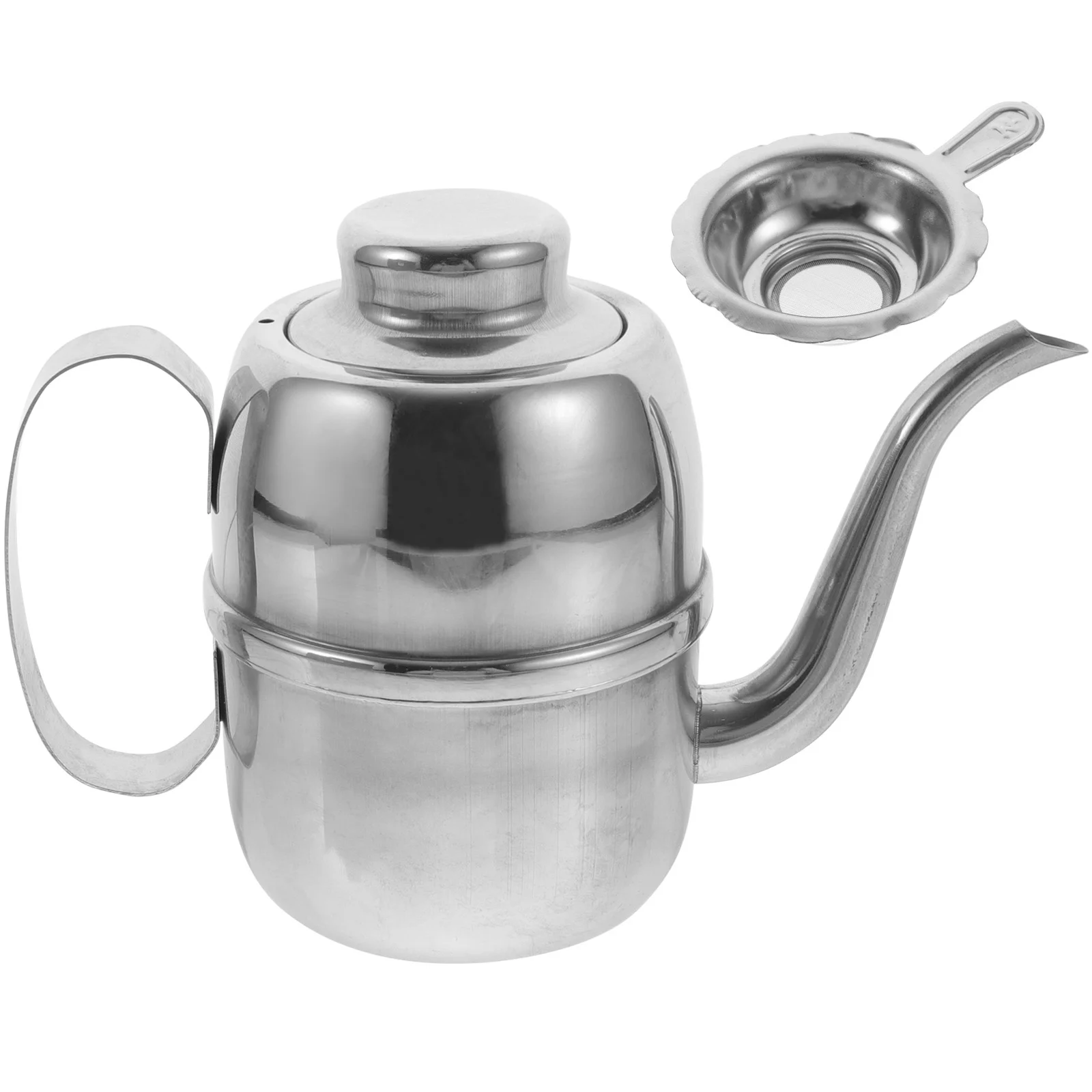 

Stainless Steel Oil Pot Kitchen Canister Grease Filtering Cup Convenient Holder Strainer Container