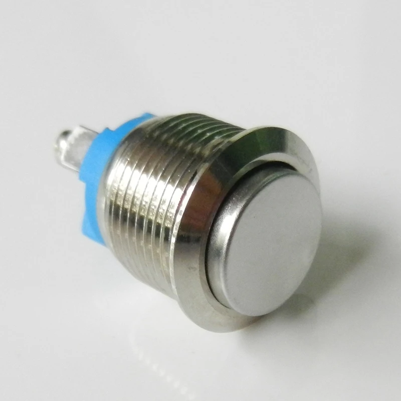 16Mm Waterproof Stainless Steel Metal Shell Momentary Raised Top Push Button Switch 2A/36V(10PCS) (High Round)