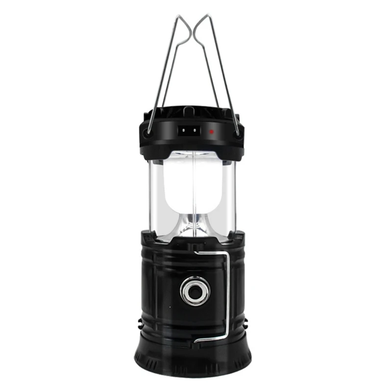 

Solar Lantern Flashlights Charging for Phone, USB Rechargeable LED Camp Lantern, Collapsible & Portable for Power Outage