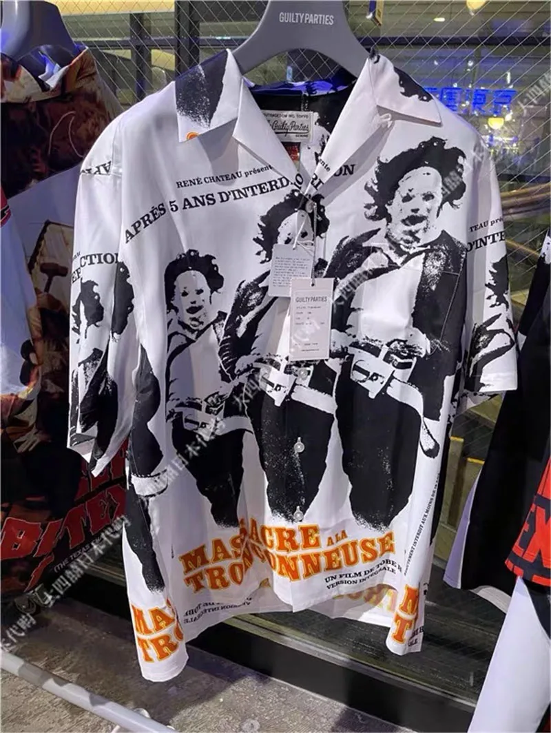 2022ss WACKO MARIA Shirt Men Women 1:1 Street Fashion Loose WACKO MARIA Men's Hawaiian Shirt
