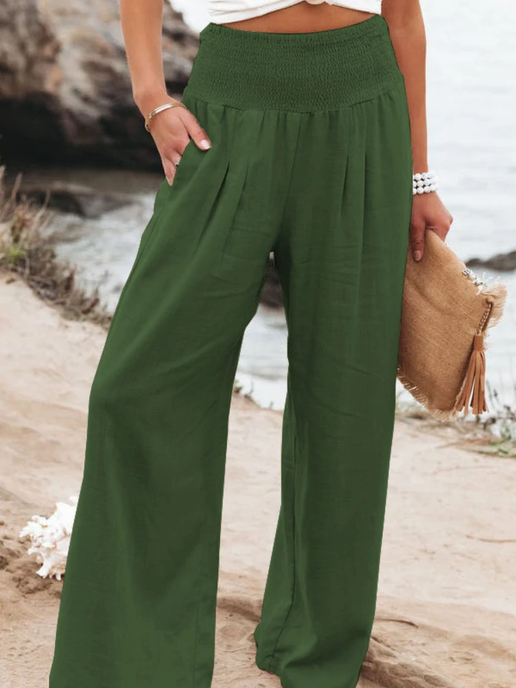 

Cotton Linen Pants Camouflage Women Wide Leg Leggins Graffiti Slim Stretch Trouser Leggings Deportes Casual Spring Summer Pants