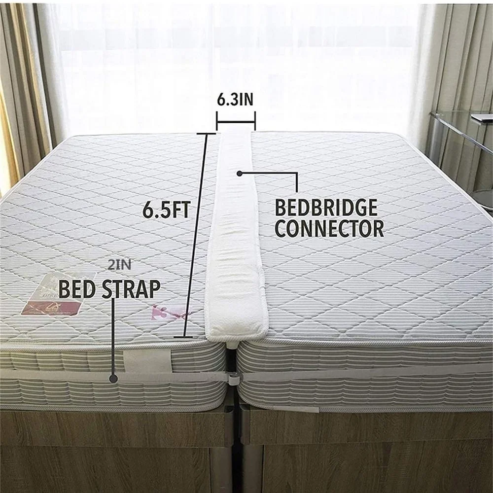 

Guest Mattress Topper Twin Bed Adjustable Bed Bridge Bed Connector Twin to King Converter Bed Gap Filler