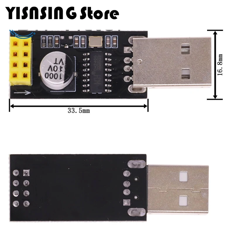 Программатор ESP01 адаптер UART GPIO0 ESP-01 Adaptaterr ESP8266 CH340G USB в последовательный