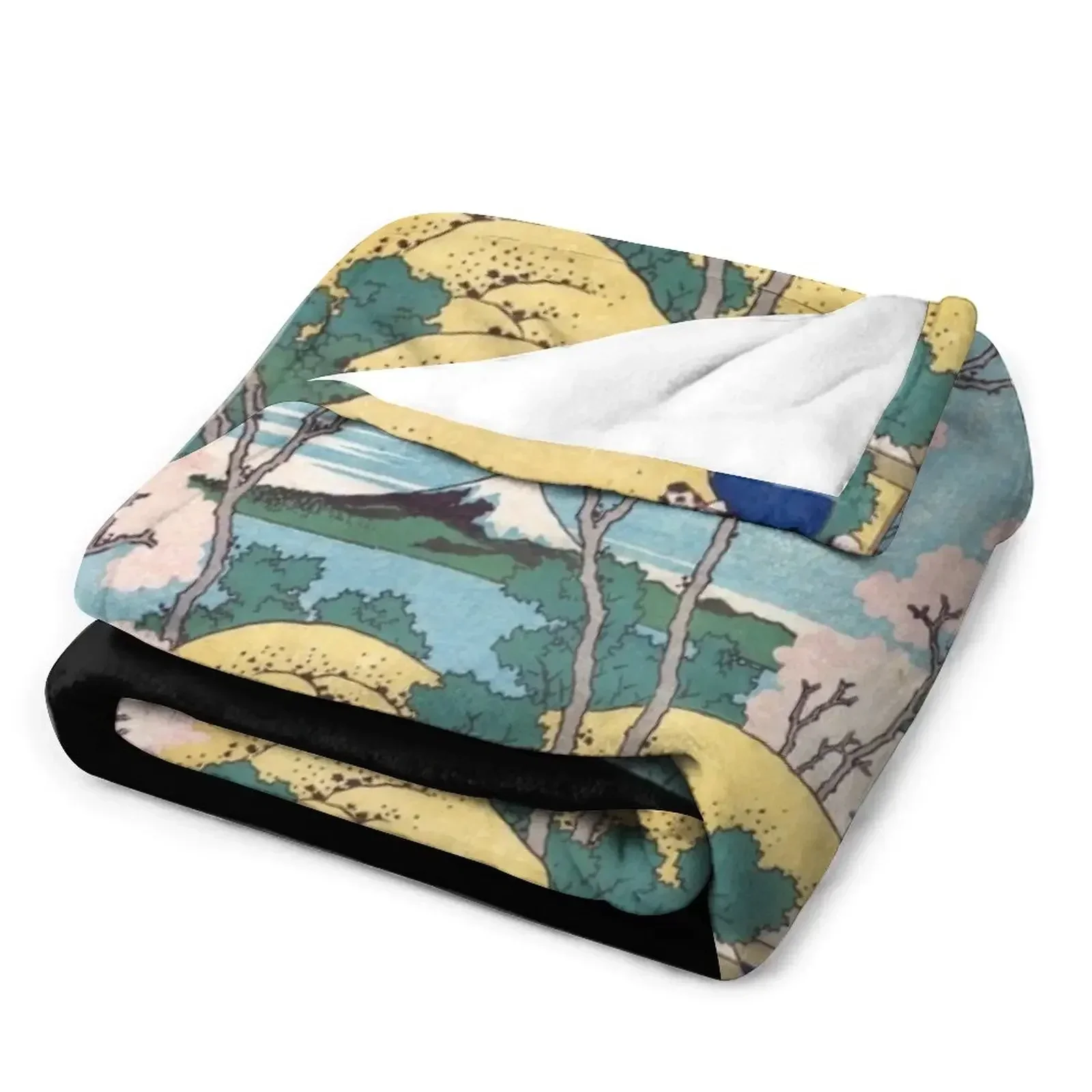 Фудзи из Gotenyama на Tō Cinaō в Shinagawa — Katsushika Hokusai Плед Спальный мешок кровать плед