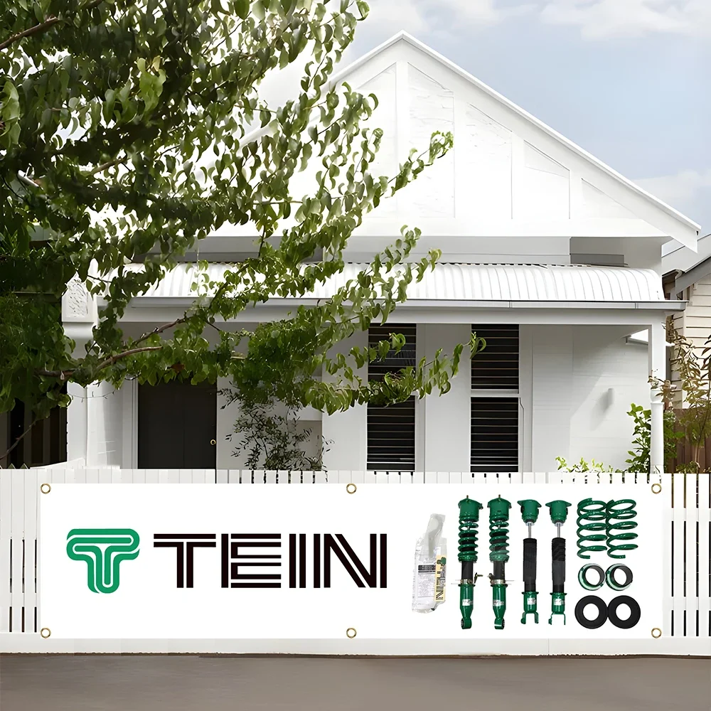 Фото 60X240 см Teins Racing Car Banner Автозапчасти Флаг Полиэстер Печатный Гобелен для гаража или уличного украшения №5
