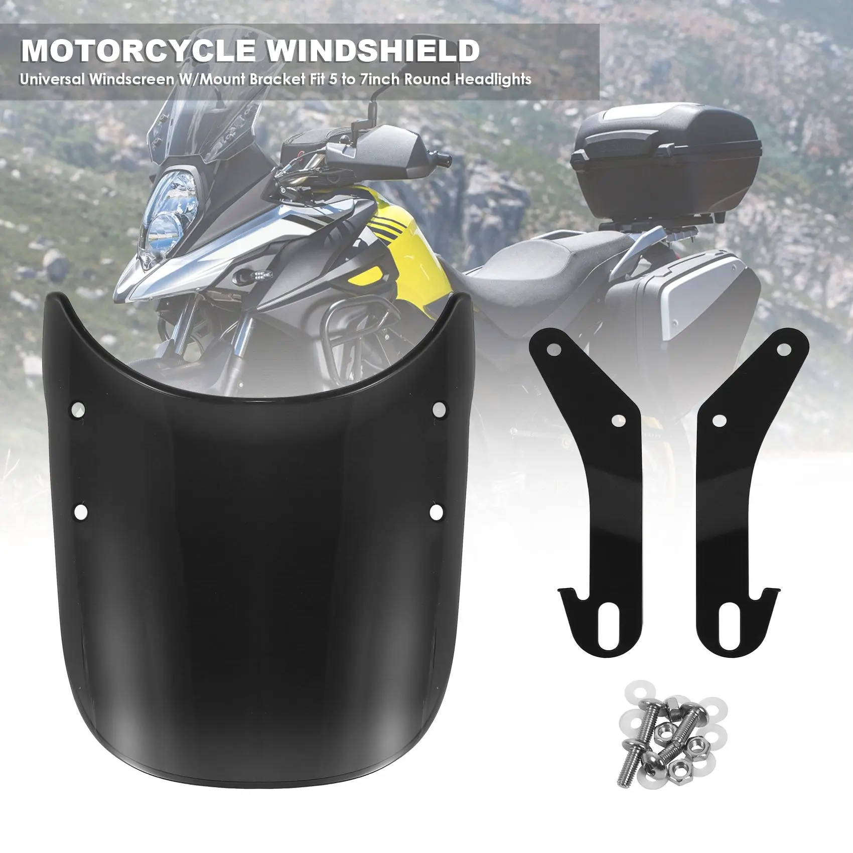 Мотоциклетные ветрозащитные стекла универсальная обтекатель для фар с