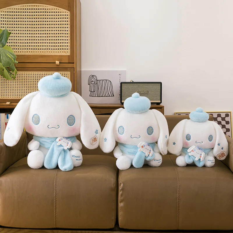 Фото 55 см Kawaii Sanrio плюшевая игрушка Cinnamoroll мягкая кукла со шляпой в форме сердца большая мягкая кукла для детей подарок на день рождения и Рождество идеальный №4