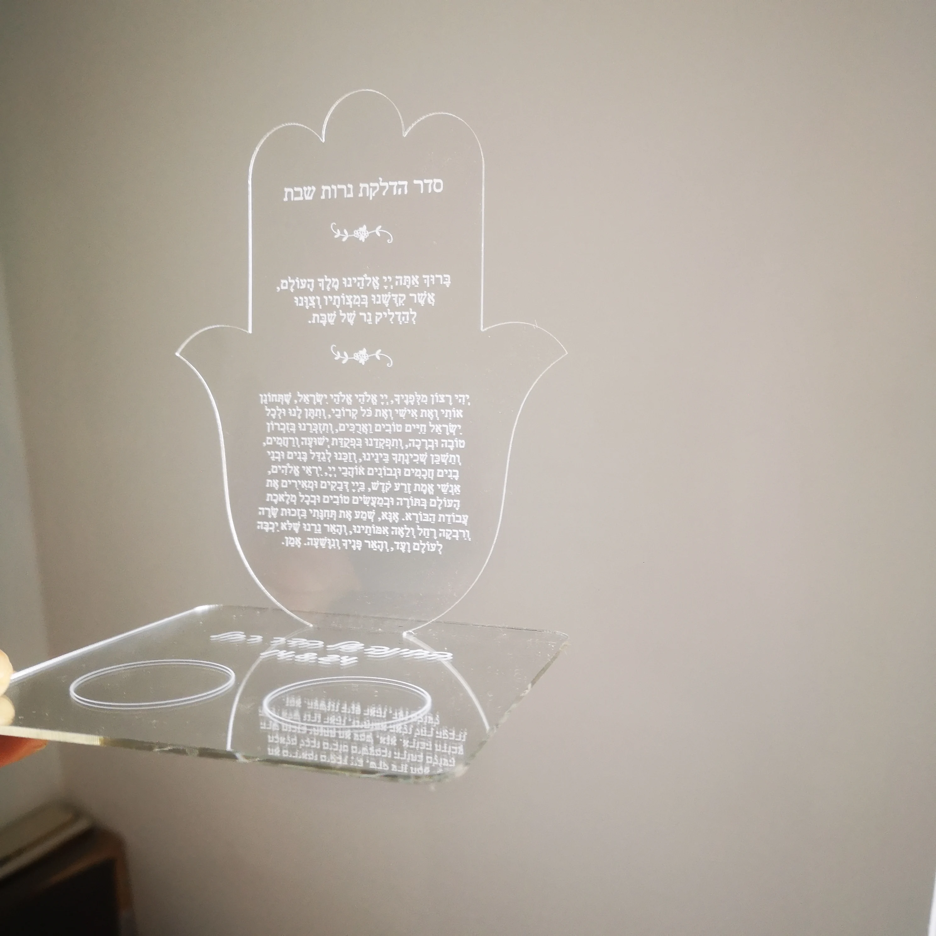 10 шт. сувенирные карты с подсвечником из акрила