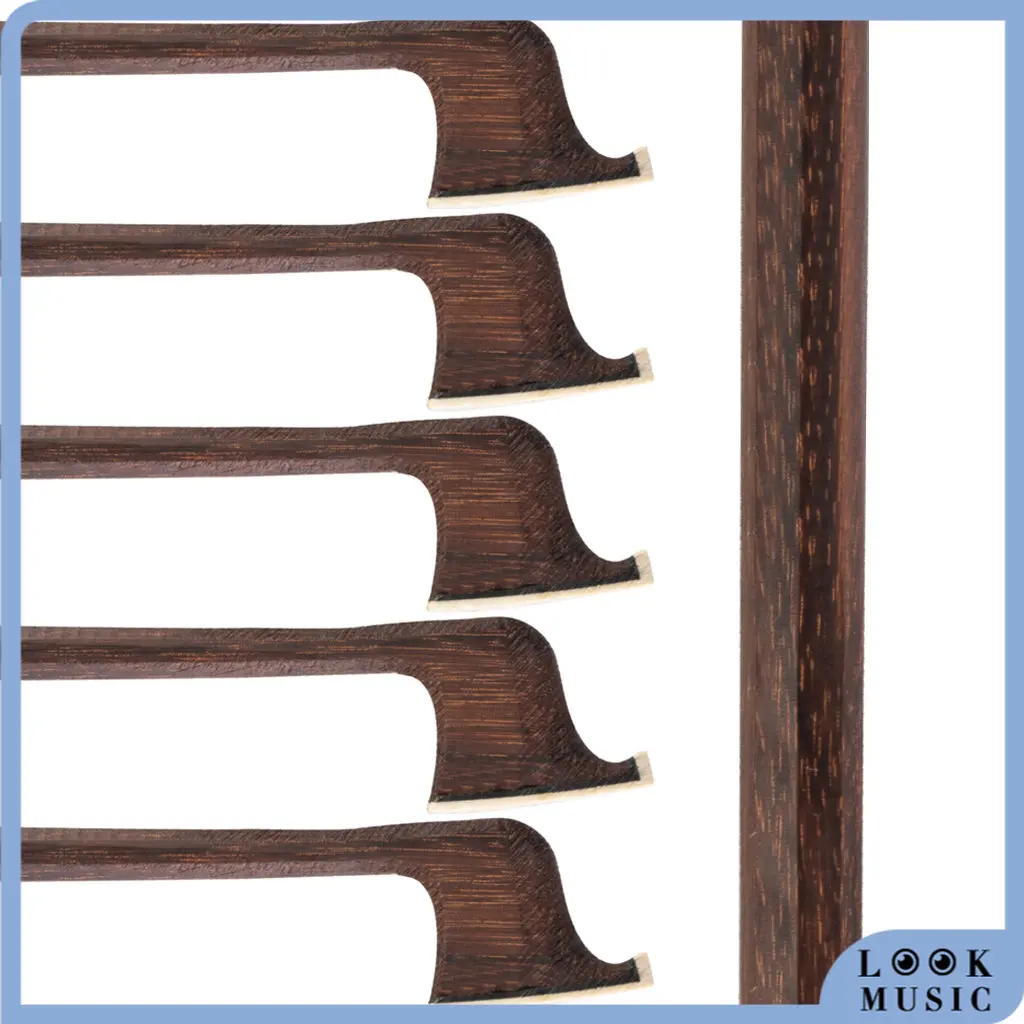 LOOK 5Pcs 4/4 Violin Bow Stick Blank Violin Bow Stick Unfinished IPE Violin Bow Stick Bow Maker