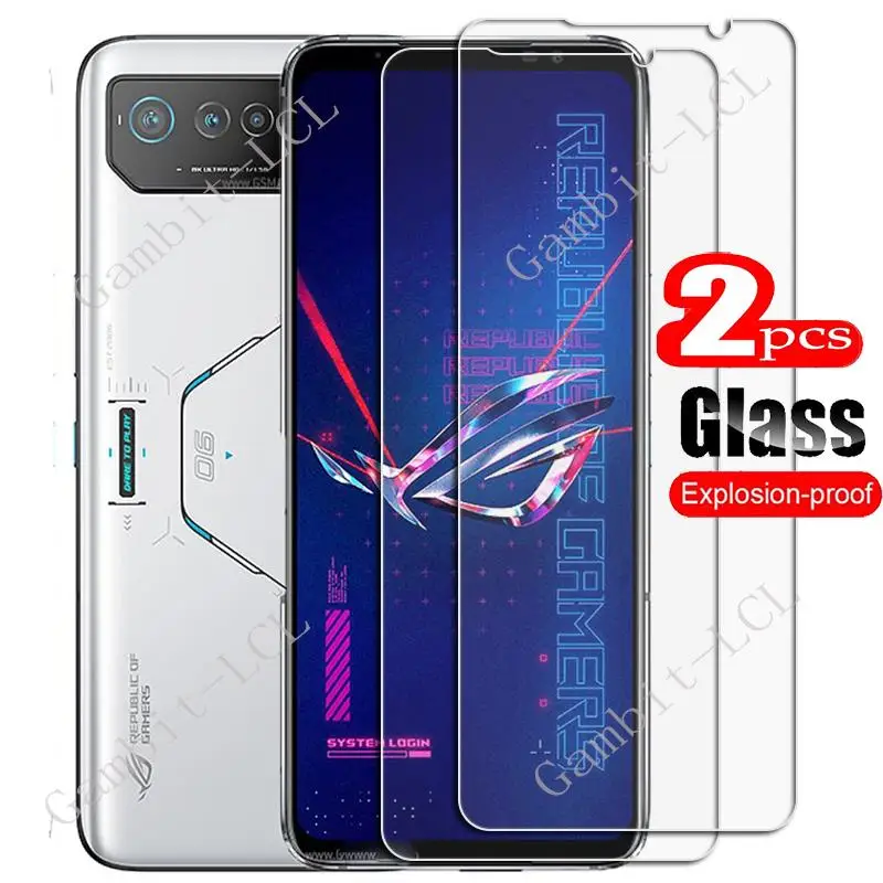 2PCS FOR ASUS ROG Phone 6D Ultimate  6.78" HD Tempered Glass Protective  ROG6 Phone6 6Pro Phone6Pro Screen Protector Film Cover