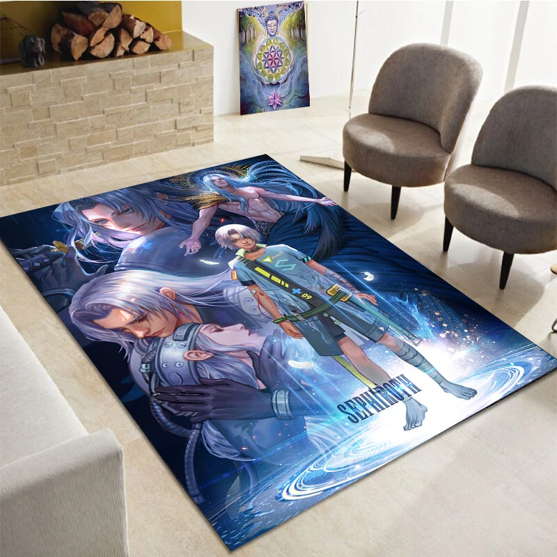 

Cartoon handsome guy printed carpet, living room bedroom home decoration carpet, kitchen bathroom anti-skid floor mat