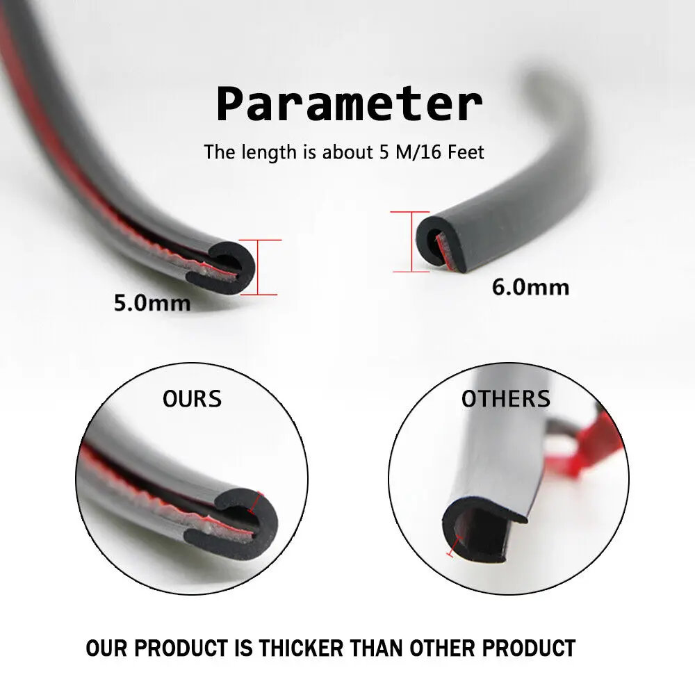 Противоударная Резиновая полоса для автомобильной двери невидимая Декоративная