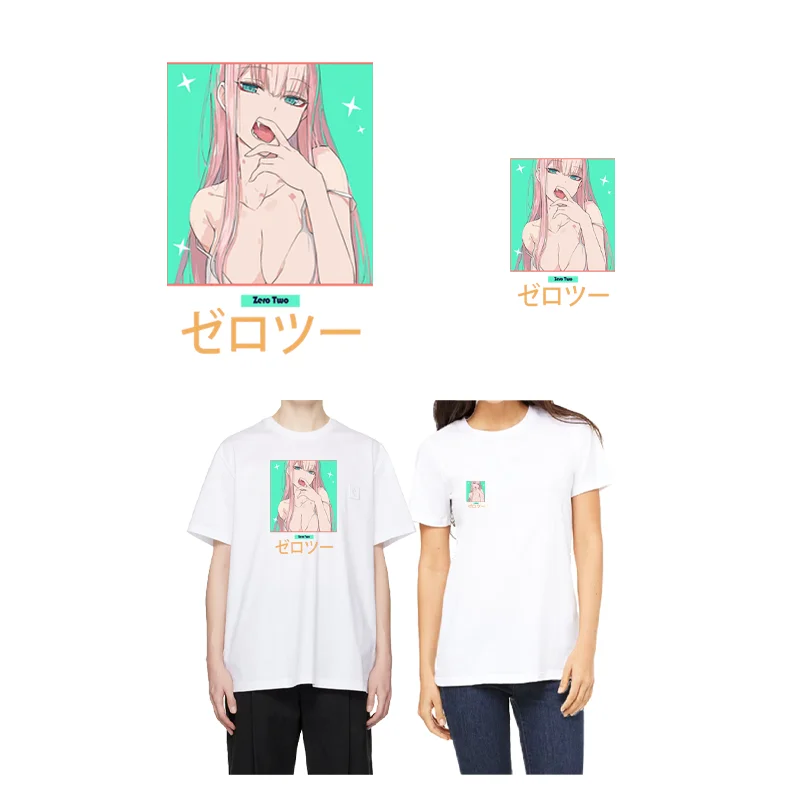 Моющиеся виниловые термоклейкие нашивки для одежды; Аниме «любимый в Фране», наклейка с рисунком сексуальной девушки и иллюстрацией