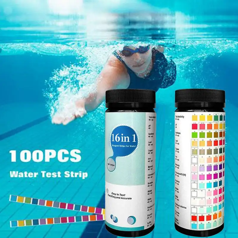In 1Pool Spa Water Test Strips Drinking Water Pond Hot Tub Aquarium PH Chlorine Hardness Water Quality Test Paper images - 6