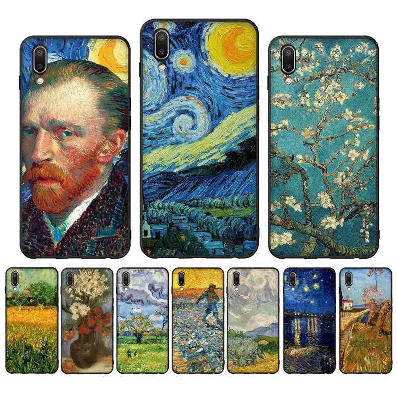 

Van Gogh oil painting Phone Case for Vivo Y91C Y11 17 19 17 67 81 Oppo A9 2020 Realme c3