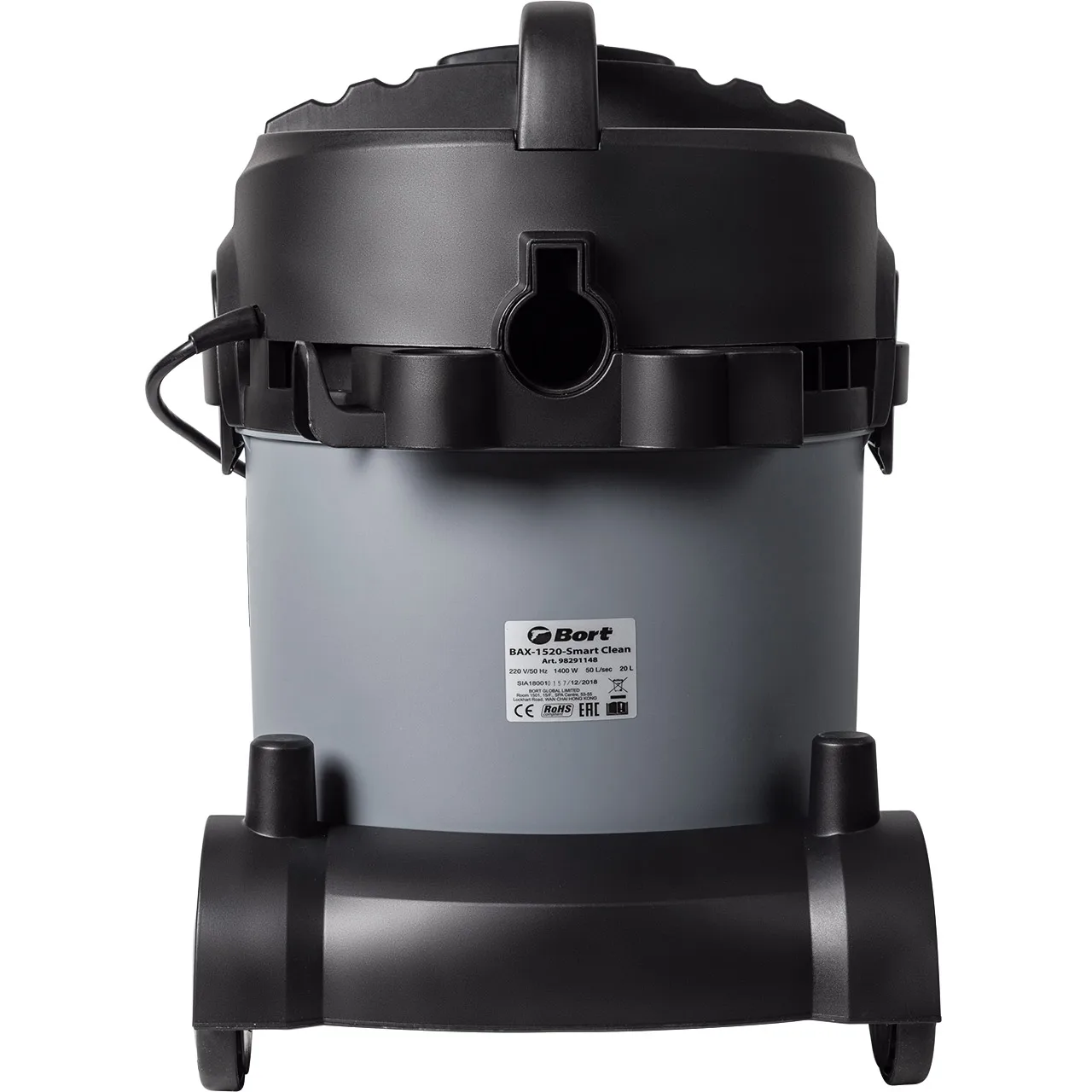 Пылесос для сухой и влажной уборки Bort BAX 1520 Smart Clean (Мощность 1400 Вт бак 20 л розетка