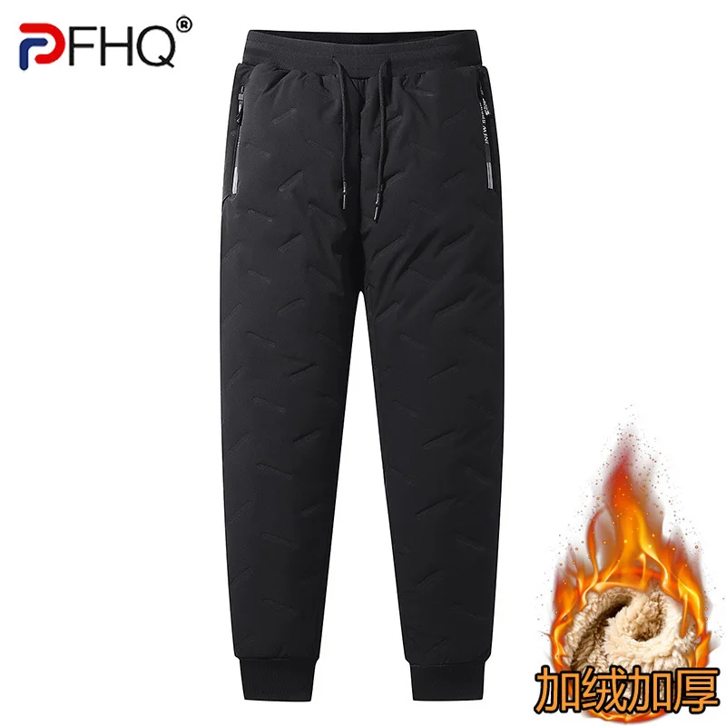 PFHQ хлопковые брюки толстые повседневные универсальные зимние мужские теплые 2024