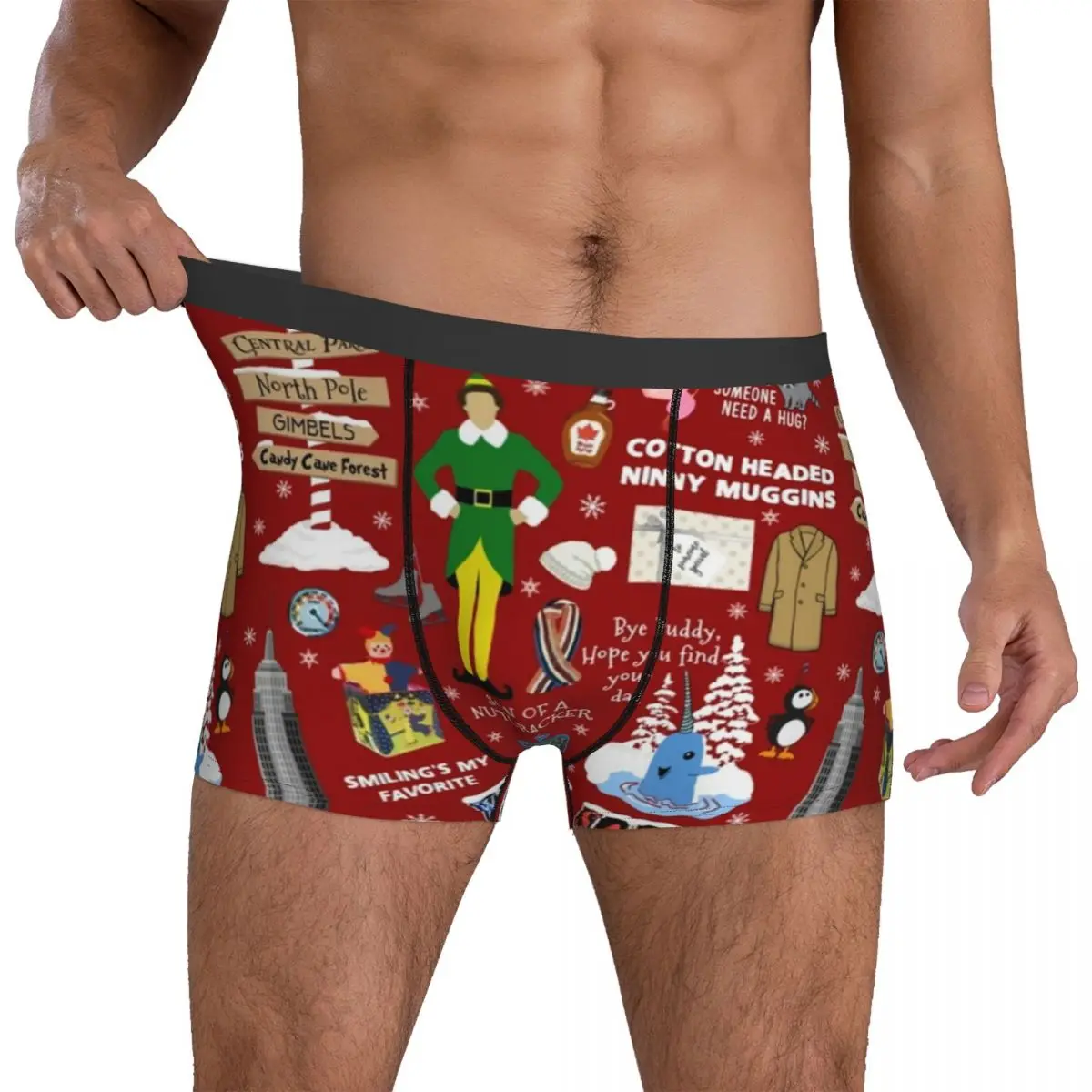 

Мужские дышащие трусы-боксеры с 3d-карманом, размеры 2XL